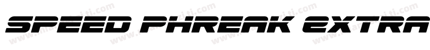 Speed Phreak Extra-Condensed字体转换